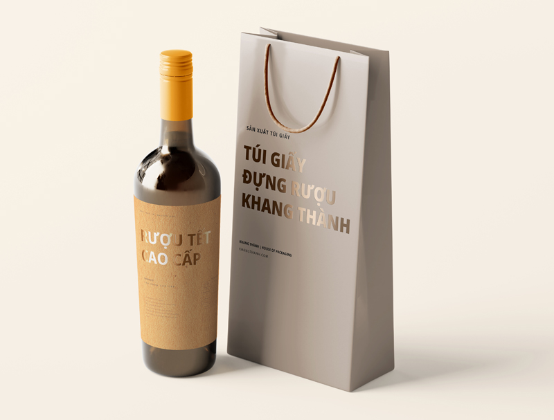 3 Steps to produce luxury wine paper bags for New Year 2024